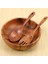 Ahşap Salata Kasesi-Büyük 9.4 Inç Akasya Ahşap Salata Kaşıklı Ahşap Kase, Meyve, Salata Için Kullanılabilir (Yurt Dışından) 5