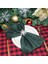 Noel Peçetelik, Elk Kar Tanesi Noel Ağacı Peçete Halkası Kış Tatili Akşam Yemeği Düzeni ve Noel Süslemeleri Için (Yurt Dışından) 4