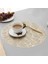 4 Adet Yuvarlak Placemats Restoran Içi Boş Pvc Dekorasyon Yemek Mat Anti-Sıcak Yemek Masası Hattı Mat Biftek Tabağı Pad-Altın (Yurt Dışından) 5