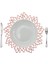 Yeni Iskandinav Tarzı Masa Dekorasyon Mat Hibiscus Çiçek Bronzlaştırıcı Pvc Placemat Gül Altın 6 Parça (Yurt Dışından) 3