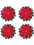 Tatil Noel Işlemeli Placemats Aplike Atatürk Çiçeği Placemats Masa Dekorasyonu Için Noel Çiçek Placemat A (Yurt Dışından) 1