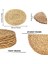 Oval Dokuma Amerikan Servisleri, Doğal Su Sümbülü Amerikan Servisleri, Hasır Örgülü Rattan Amerikan Servisleri, 12X16 Inç 4'lü Paket (Yurt Dışından) 4