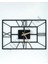 Yatay Roma Rakamlı Metal Duvar Saati 60X40CM 2