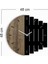Dekoratif Modern Ahşap Duvar Saati Ritim 5