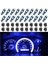 20 Adet T5 LED Işıklar Araba Gösterge Paneli Göstergesi, 3030-3SMD Işık Değişimi Twist Lock Soketi ile - Mavi (Yurt Dışından) 4