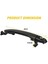 Adet Arka Kapı Kolu Dış Kapı Kolu-Toyota Sienna 2004-2010 69213-08020 69227-08040 Gümüş (Yurt Dışından) 4