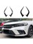 Araba Ön Tampon Splitter Spoiler Sis Lambası Canard Honda Civic 11TH Nesil 2021+ Parlak Siyah (Yurt Dışından) 3