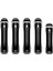 Siyah Yan Kapı Tutma Kolu Kapağı Döşeme Bagaj Kapağı Kolu Çıkartmaları Jeep Wrangler Jl 18-23 Dış Kapı Kolları (Yurt Dışından) 1