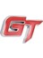 3D Gt Logo Araba Etiket Moda Araba Dekor Etiket Ford Mustang Odak 2 3 Fiesta Ranger Mondeo Mk2 Kırmızı + Gümüş (Yurt Dışından) 1