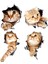 (4 Adet) 3D Kedi Araba Çıkartmaları Pencere, Kamyon, Araba, Dizüstü Bilgisayar Veya iPad Için Çıkartma / Çıkartma (Yurt Dışından) 1