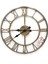 41 x 41 2654 G Ferforje 41 cm Iskelet Duvar Saati Metal Altın Modern Yuvarlak 4
