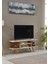 Ahşap Tv Sehpası 150 x 35 x 58 cm Kapaksız 1 Orta Raflı 2