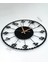 Dekoratif Türkçe Rakamlı Metal Duvar Saati 45X45CM 3