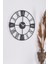 Duvar Saati 50CM Sessiz Mekanizma Siyah Metal Kasa Modern Tasarım - New Roma 50 Siyah Mds-50 1