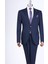 Regular Fit Takım Elbise Gömlek Kemer Kravat Set Lacivert T13591 4