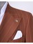 Italyan Stil Kruvaze Ceket Pantolon Takım Elbise Kahverengi T13304 5