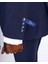Slim Fit Takım Elbise Gömlek Kemer Kravat Set Lacivert T13512 4