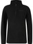 Clara Çocuk Yarım Fermuarlı Ince Polar Sweatshirt Siyah 1