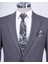 Slim Fit Takım Elbise Gömlek Kemer Kravat Set Antrasit T13596 2
