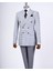 Italyan Stil Slim Fit Erkek Kombin Ceket Pantolon Takım Elbise Gri T13081 1
