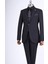 Slim Fit Takım Elbise Gömlek Kemer Kravat Set Siyah T13568 1