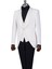 Italyan Stil Slim Fit Şal Yaka Ceket Yelek Pantolon Damatlık Set Beyaz T13695 1