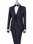 Italyan Stil Slim Fit Şal Yaka Ceket Yelek Pantolon Damatlık Set Siyah T13697 4