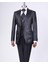 İtalyan kesim slim fit ceket yelek pantolon damatlık set siyah T12522 4