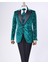 İtalyan kesim slim fit ceket yelek pantolon damatlık set yeşil T12520 1