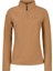 Camila Kadın Yarım Fermuarlı Ince Polar Sweatshirt Camel 1
