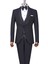 Italyan Stil Slim Fit Şal Yaka Ceket Yelek Pantolon Damatlık Set Siyah T13692 5