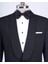 Italyan Kesim Slim Fit Şal Yaka Ceket Pantolon Damatlık Set Siyah T13634 5