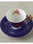 Miranda New Bone China 4 Parça 2 Kişilik Kahve Fincan Takımı 90 ml Lacivert 3