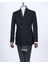 Italyan Stil Slim Fit Kruvaze Sivri Yaka Erkek Ceket Siyah T13290 1