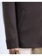 Italyan Stil Slim Fit Spor Tek Ceket Erkek Kahverengi T13478 5