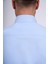 Italyan Stil Slim Fit Dik Yaka Duble Manşet Erkek Gömlek Mavi T11955 4