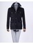 Italyan Stil Slim Fit Kadife Spor Erkek Ceket Siyah T13343 4