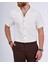 Italyan Stil Slim Fit Örme Dokulu Kısa Kollu Erkek Gömlek Bej T13628 1