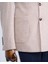 Italyan Stil Slim Fit Kravuze Erkek Tek Ceket Vizon T13335 4