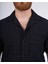 Italyan Stil Slim Fit Örme Dokulu Kısa Kollu Erkek Gömlek Siyah T13627 2