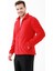 Saka Tam Fermuarlı Erkek Polar Sweatshirt Kırmızı 3