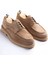 Italyan Stil Iç Dış Naturel Deri Süet Erkek Ayakkabı Bej T13562 1