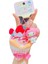 Sanrio Kt Kedi Ekose Balon Çiftler Anahtarlık Araba Anahtarlık Kolye Küçük Hediyeler (Yurt Dışından) 1