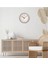Slim Beyaz Minimalist Duvar Saati 4