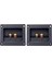 2 Adet Dıy Araba Stereo 2 Yollu Hoparlör Kutusu Terminali Bahar Fincan Konektörü Muz Jakı ve Fişler Subwoofer Fişleri 93X80MM Siyah (Yurt Dışından) 1