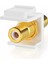 Rca Keystone Jack Ekleme Konnektörü (5 Paket) Soket Dişi Geçmeli Adaptör Bağlantı Noktası Altın Kaplamalı Sıralı Bağlantı Parçası (Beyaz) (Yurt Dışından) 3