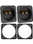 Dıy Ev Araba Stereo Vidalı Fincan Konnektörleri Subwoofer Fişleri 2 Yollu Hoparlör Kutusu Terminali Bağlama Sonrası, 2 Adet Siyah (Yurt Dışından) 4