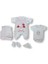 Kuzucuk Nakışlı Cotton Antibakteriyel 5li Zıbın Takımı Hastane Çıkışı Ekru 1