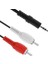 2 Rca Erkek + 3.5 mm Stereo Erkek 1.5 Metre 1