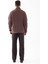 Saka Tam Fermuarlu Erkek Polar Sweatshirt Mürdüm 4